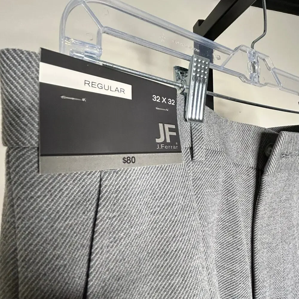 J. Ferrar cargo pant- 32x32-slim‎ fit cargo gray pockets stretch Men's NWT